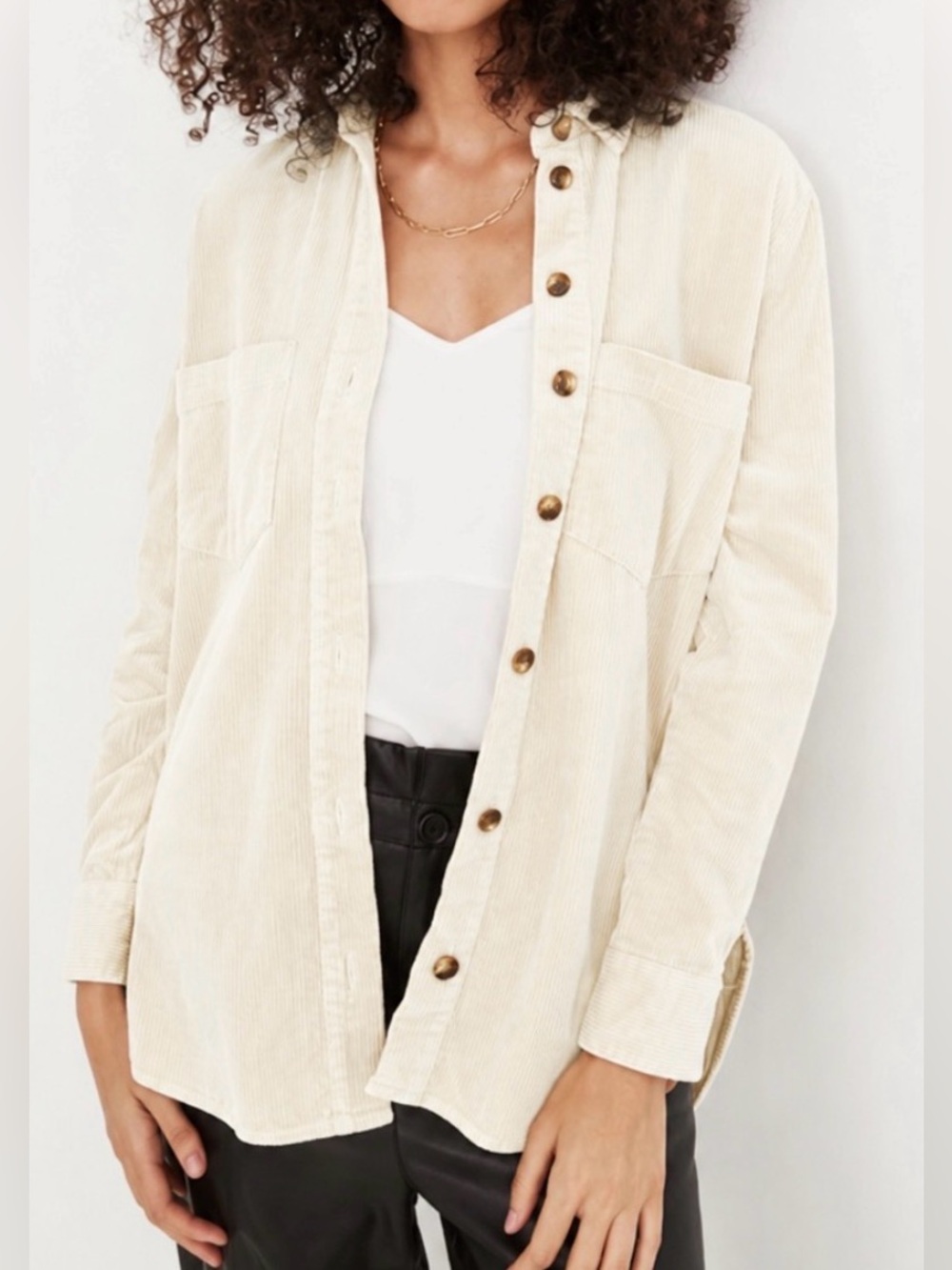 Madewell Corduroy Oversized Shirt Sz M